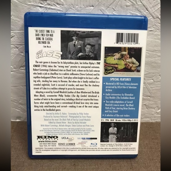 MINT! The Chase (1946, Blu-ray, 2016) Black & White - Kino Classics - Picture 5 of 6